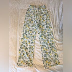 Lemon Linen Pants